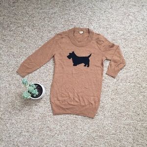 J.Crew Dog Print Sweater